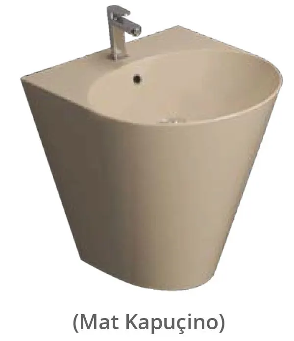 İgloo Lavabo Monoblok Turavit - MAT Kapuçino