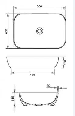 LOFT ÇANAK LAVABO 40X60cm TURAVİT - KIRMIZI 3