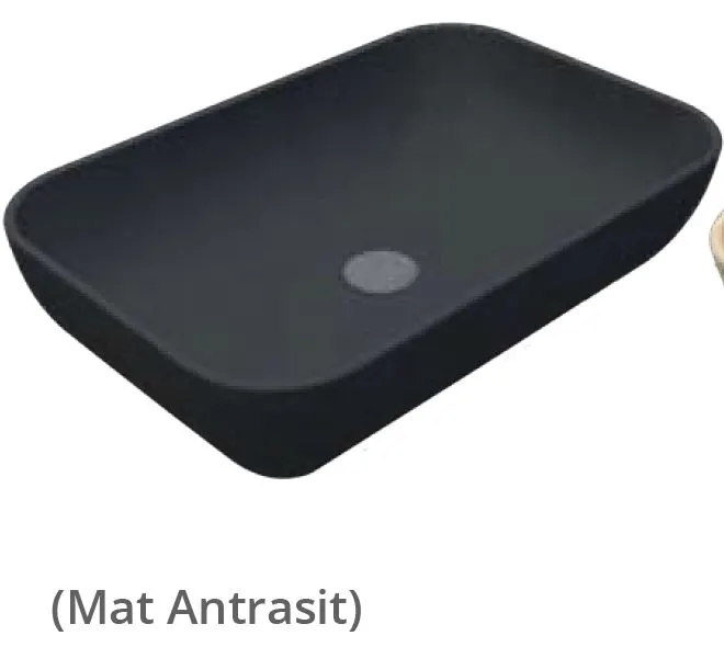 LOFT ÇANAK LAVABO 40X60cm TURAVİT - MAT ANTRASİT