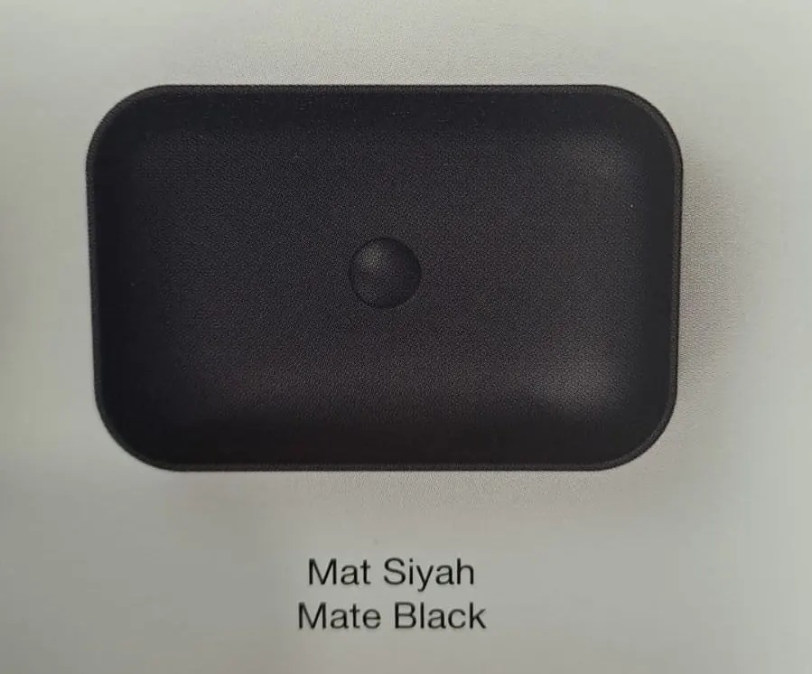 LOFT ÇANAK LAVABO 40X60cm TURAVİT - MAT SİYAH 3