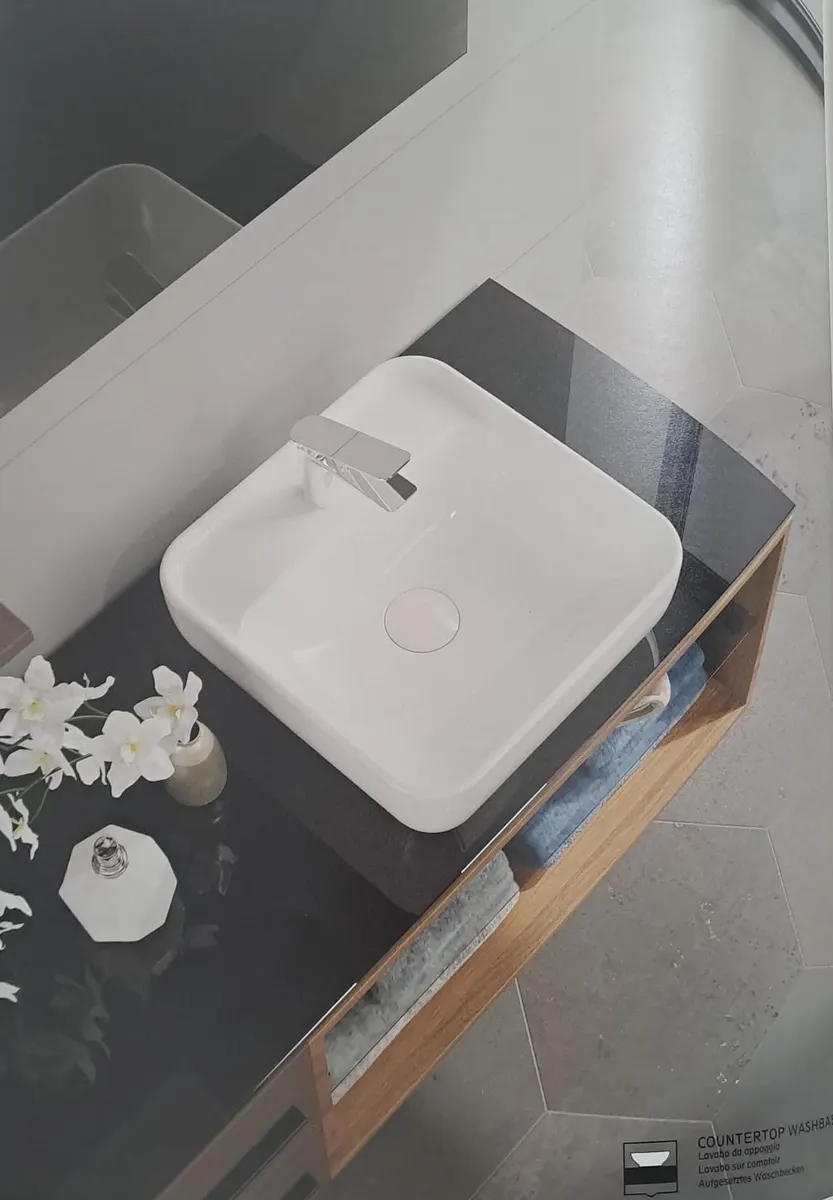 Portomix Çanak Lavabo MAT Beyaz / Batarya Delikli Turavit 3