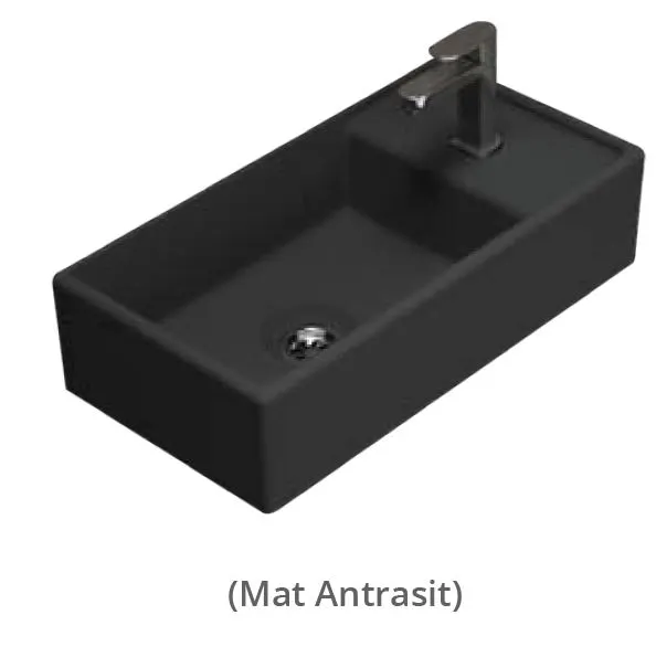 SMART LAVABO 22X41 cm TURAVİT MAT ANTRASİT