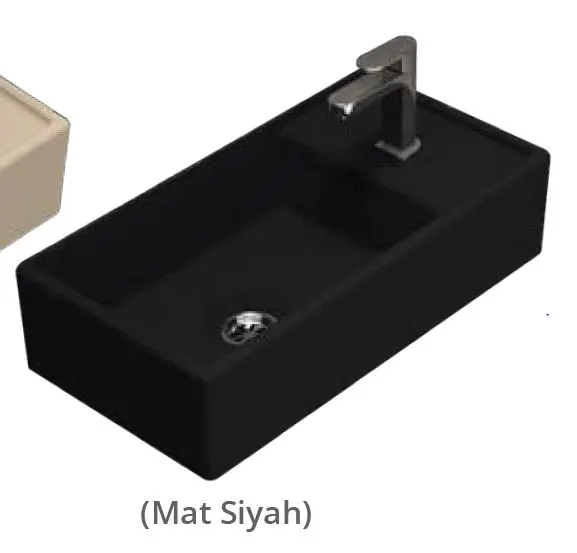 SMART LAVABO 22X41 cm TURAVİT MAT SİYAH
