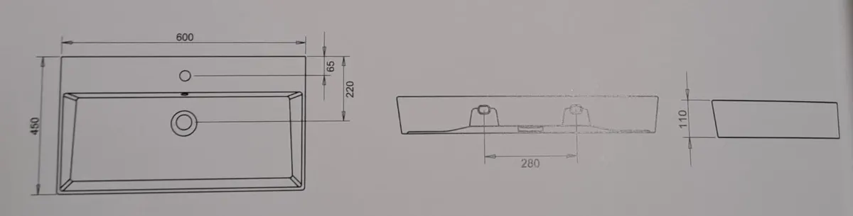 VEGA LAVABO 60cm TURAVİT 2