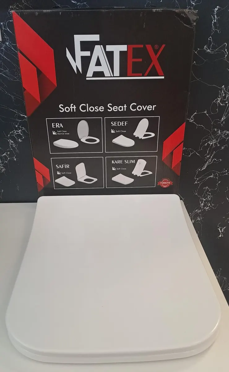 FATEX SAFİR SOFT ( 36 x 45 cm ) YAVAŞ KAPANAN PLASTİK KLOZET KAPAĞI