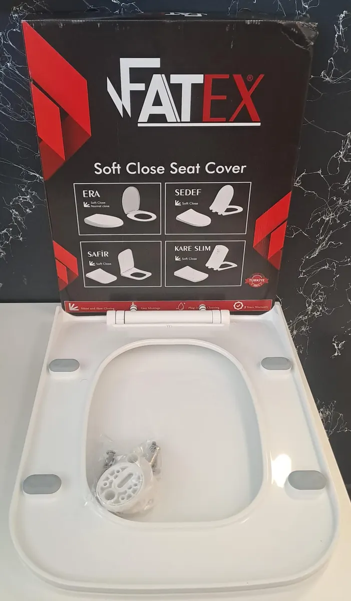 FATEX SAFİR SOFT ( 36 x 45 cm ) YAVAŞ KAPANAN PLASTİK KLOZET KAPAĞI 4