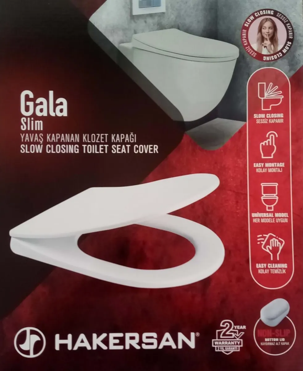 Hakersan GALA Yavaş Kapanan Klozet Kapağı 3