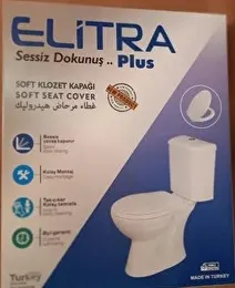 Elitra PLUS Yavaş Kapanan Klozet Kapağı Alttan Sıkmalı 2