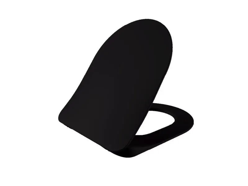 Elegance Klozet Kapağı - Yavaş Kapanan Duroplast - MAT Siyah