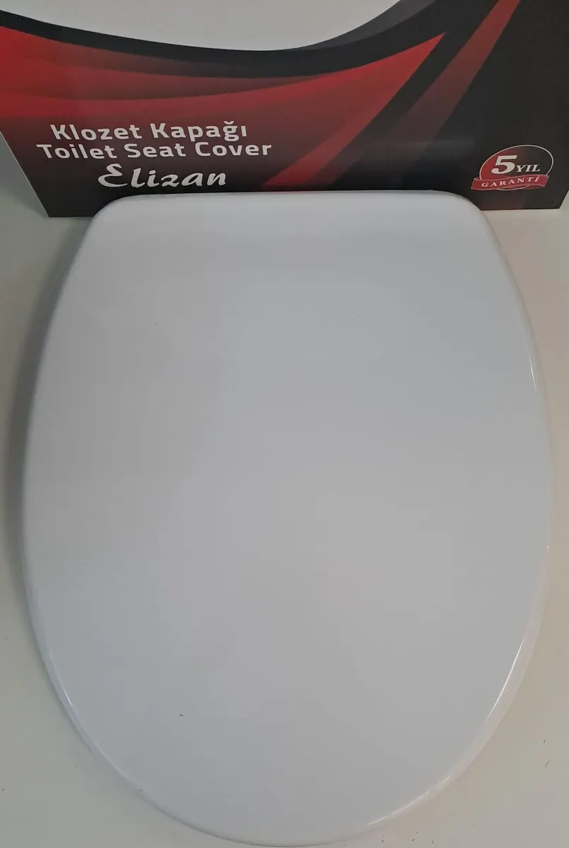 FATEX ELİZAN ( AKDENİZ ) ( 36,5 x 43,5 cm ) NORMAL KAPANAN PLASTİK KLOZET KAPAĞI 2
