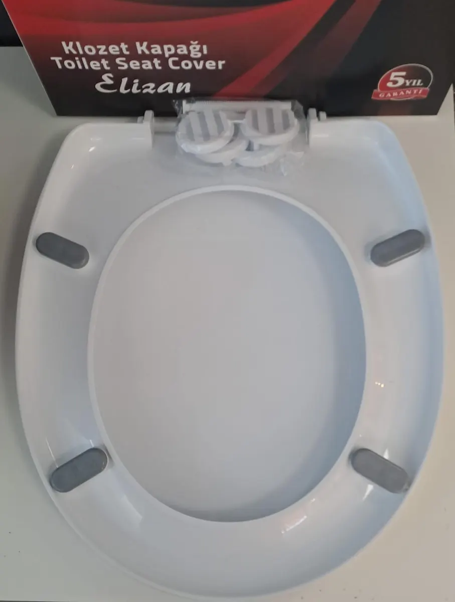 FATEX ELİZAN ( AKDENİZ ) ( 36,5 x 43,5 cm ) NORMAL KAPANAN PLASTİK KLOZET KAPAĞI 4