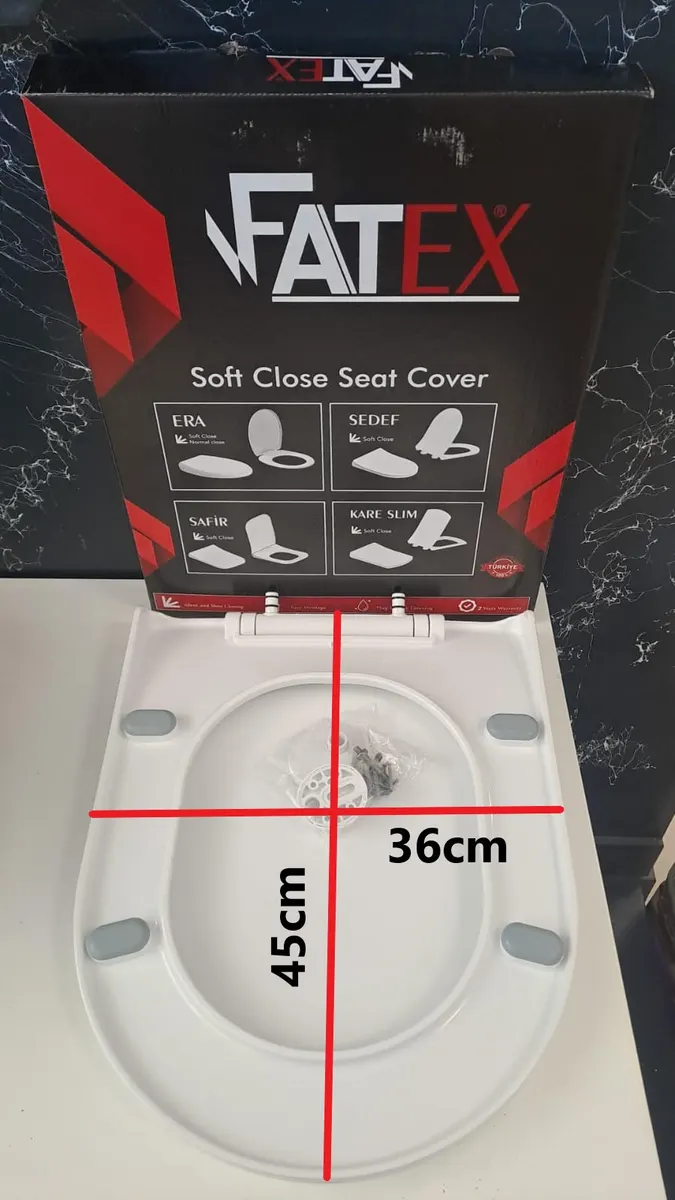 FATEX SEDEF SOFT ( 36 x 45 cm ) YAVAŞ KAPANAN PLASTİK KLOZET KAPAĞI 5