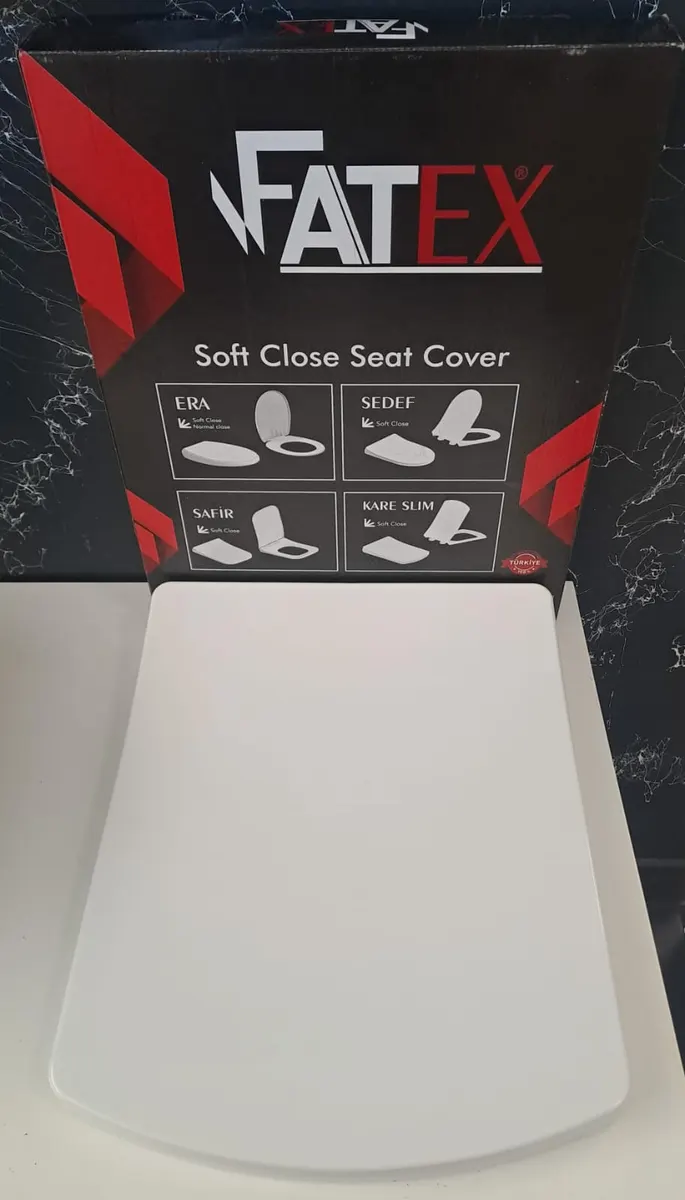 FATEX KARE SLIM SOFT ( 35 x 45 cm ) YAVAŞ KAPANAN PLASTİK KLOZET KAPAĞI 6