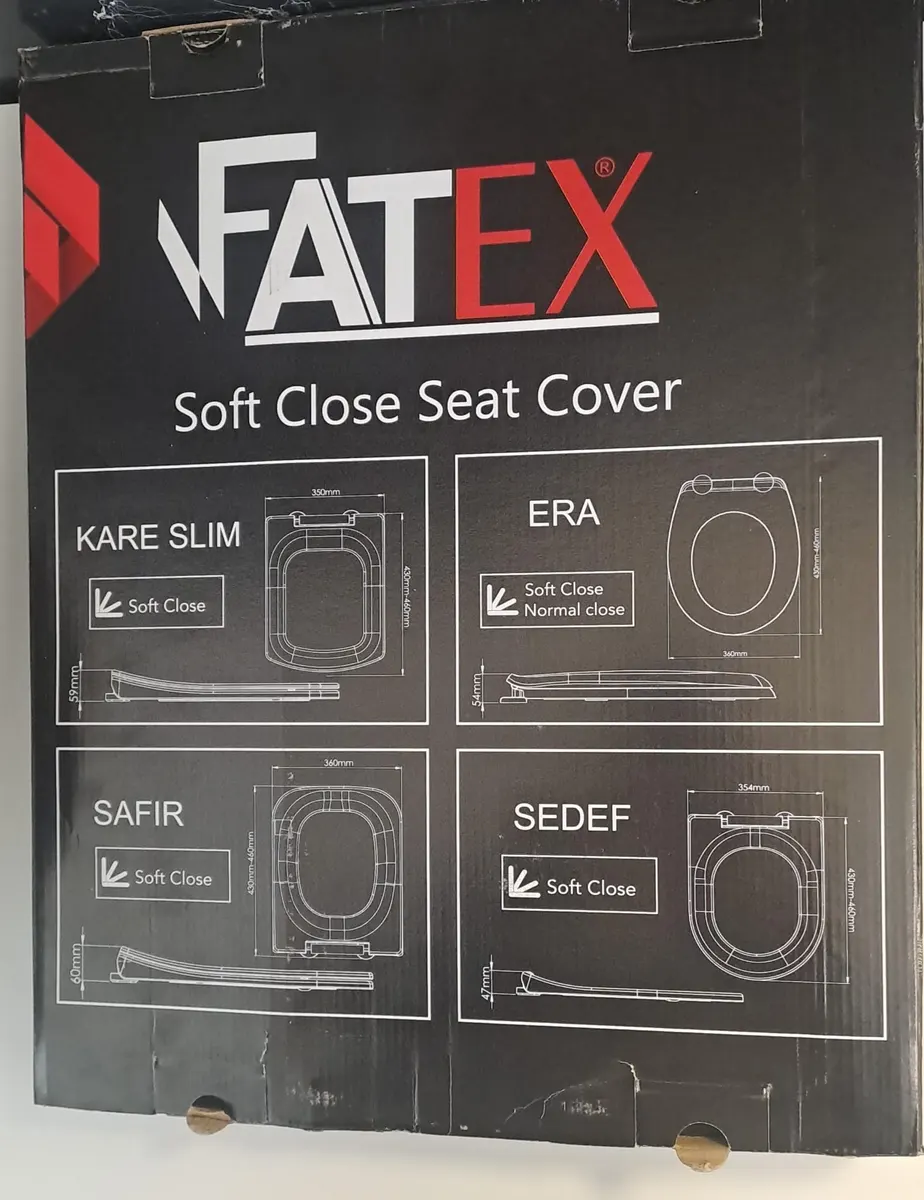 FATEX KARE SLIM SOFT ( 35 x 45 cm ) YAVAŞ KAPANAN PLASTİK KLOZET KAPAĞI 5