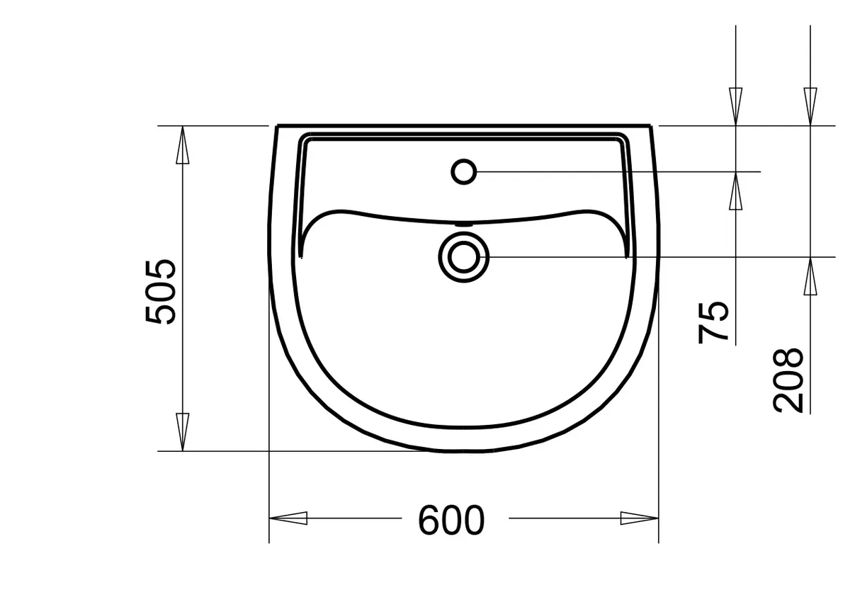 ALİZE LAVABO 50X60cm TURASER 3