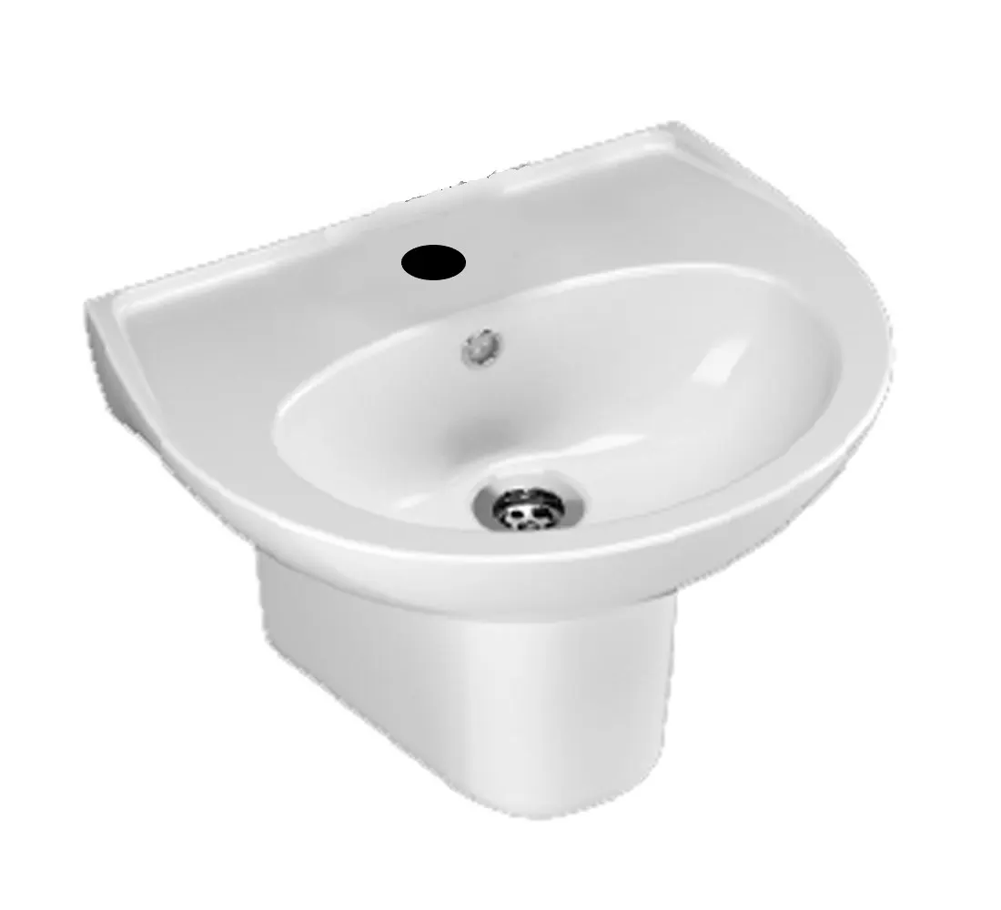 36X45 OVAL Lavabo + Yarım AYAK Turavit