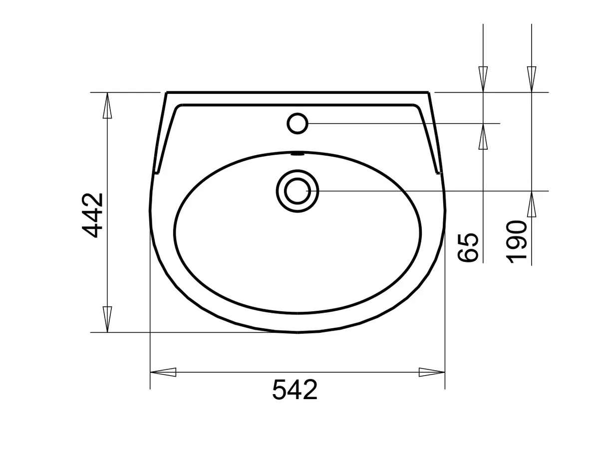 POLO LAVABO 45X55cm TURASER 3