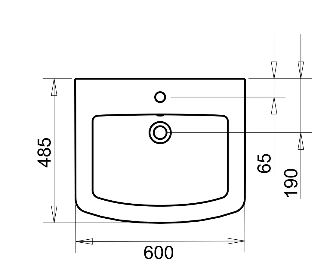 PLAZA LAVABO 50X60cm TURAVİT 2