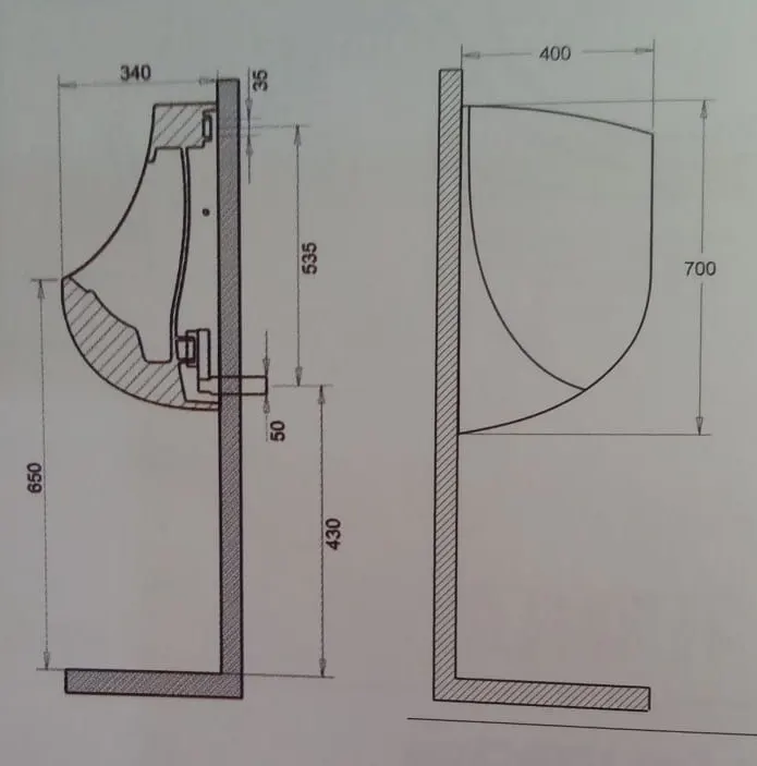ONDA Pisuar Turavit ( Üstten Girişli ) 4