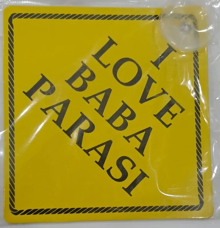 ARABA YAZISI (STİCKER) VANTUZLU ( 11 x 11 cm ) - I LOVE BABA PARASI