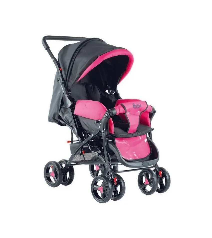 Bh-603 13 Babyhope Puset ( Pembe - Siyah ) Bebek Arabası