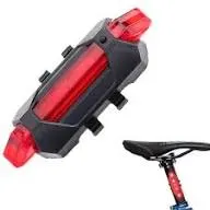 Şarjlı Bisiklet Işığı LED ÇOK Fonksiyonlu USB Girişli - Kırmızı 3