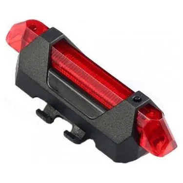 Şarjlı Bisiklet Işığı LED ÇOK Fonksiyonlu USB Girişli - Kırmızı 8