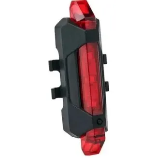 Şarjlı Bisiklet Işığı LED ÇOK Fonksiyonlu USB Girişli - Kırmızı 9