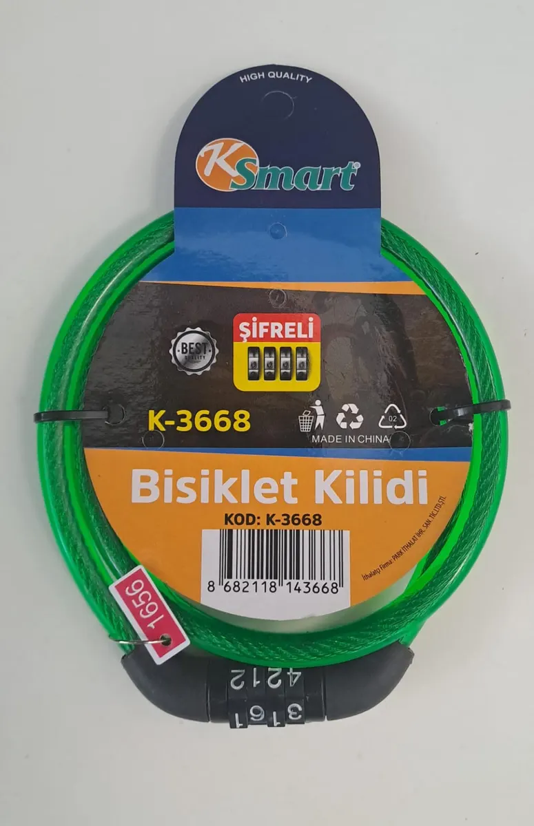 Ksmart Bisiklet Kilidi Şifreli K-3668 3