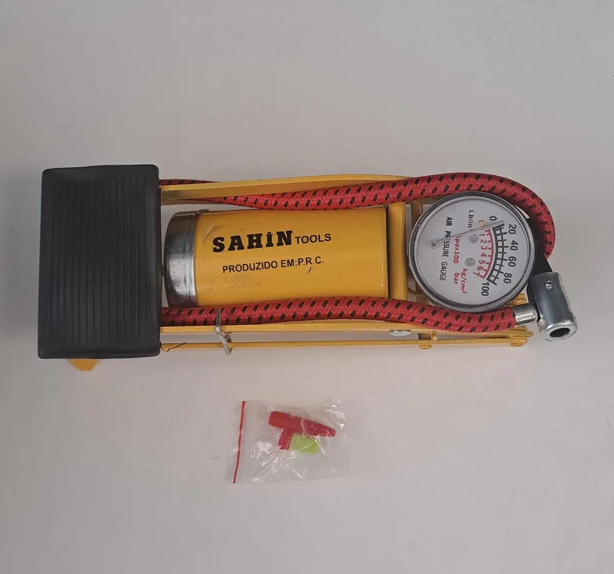 Şahin Tools Bisiklet Pompası / AYAK Pompası Barometreli Basmalı Şht-082