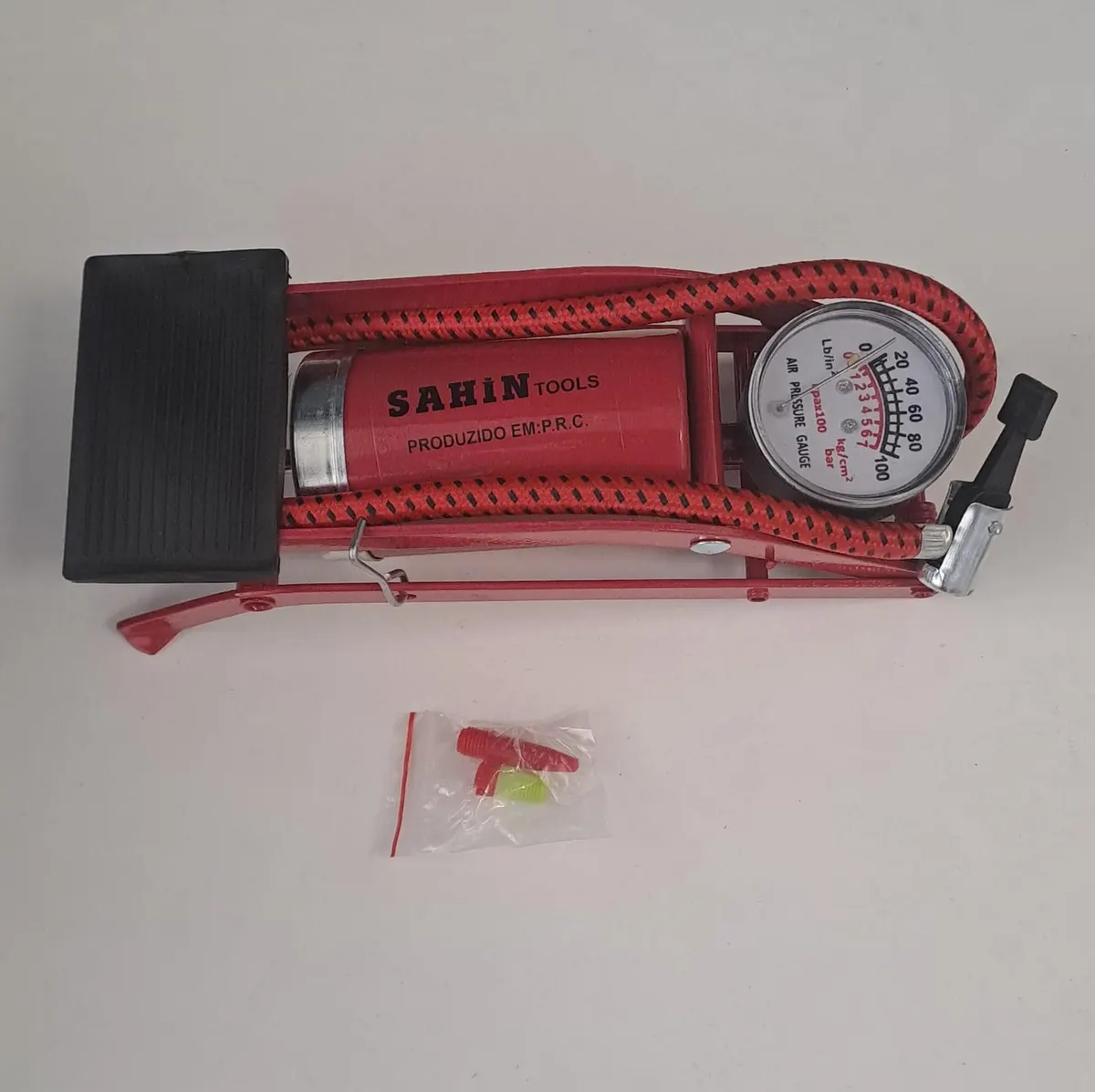 Şahin Tools Bisiklet Pompası / AYAK Pompası Barometreli Basmalı Şht-082 2
