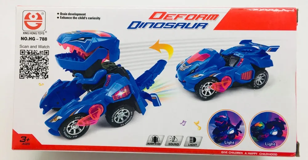 Deform Dınosaur Pilli Işıklı Araba Hg-788