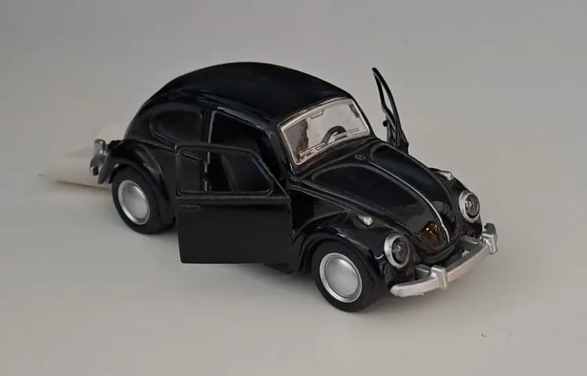 OSMAN KIZILKAYA - METAL ÇEKBIRAK WOLKSVAGEN ARABA SİYAH ( 4 CM x 12 CM ) 6636-18 2
