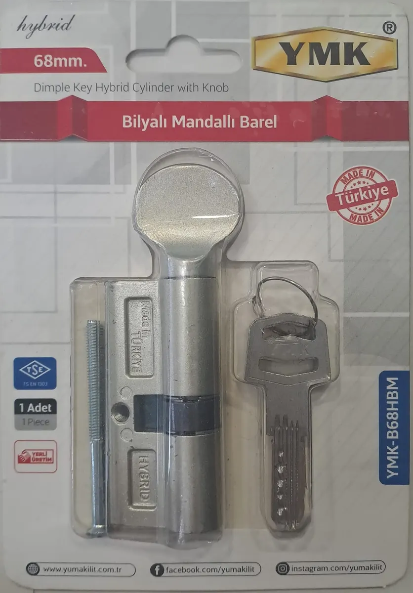 YMK 68 mm BİLYALI HYBRİD SATEN MANDALLI BAREL YMK-B68HBM 2