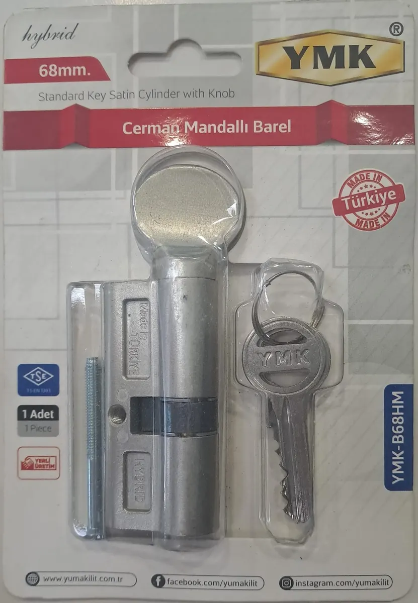 YMK 68 mm CERMAN HYBRİD SATEN MANDALLI BAREL YMK-B68HM