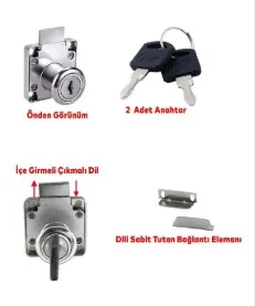 EMKA MAX KARE Çekmece Kilidi ( Emka5407 ) 3