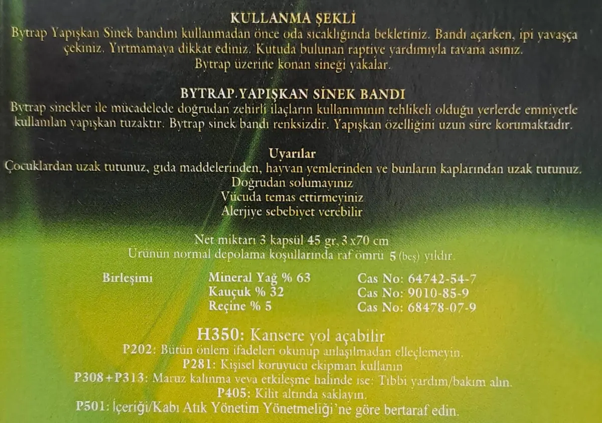 Bytrap Yapışkan Sinek Bandı 3 LÜ Paket 2