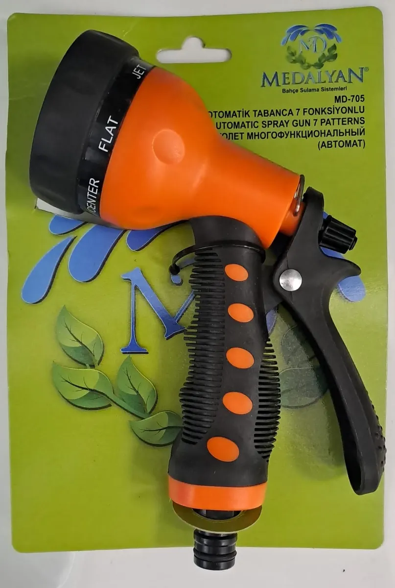 Medalyan Md-705 Otomatik Sulama Tabancası 7 Fonksiyonlu ( Hortum Takma Aparatı Paket İçeriğinde Yoktur ) 5