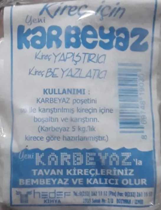 KAR BEYAZ KİREÇ PARLATICI ÇİVİT ( PAKET TAKRİBİ 60 gr + - % 5 - DEĞİŞKENLİK GÖSTEREBİLİR )