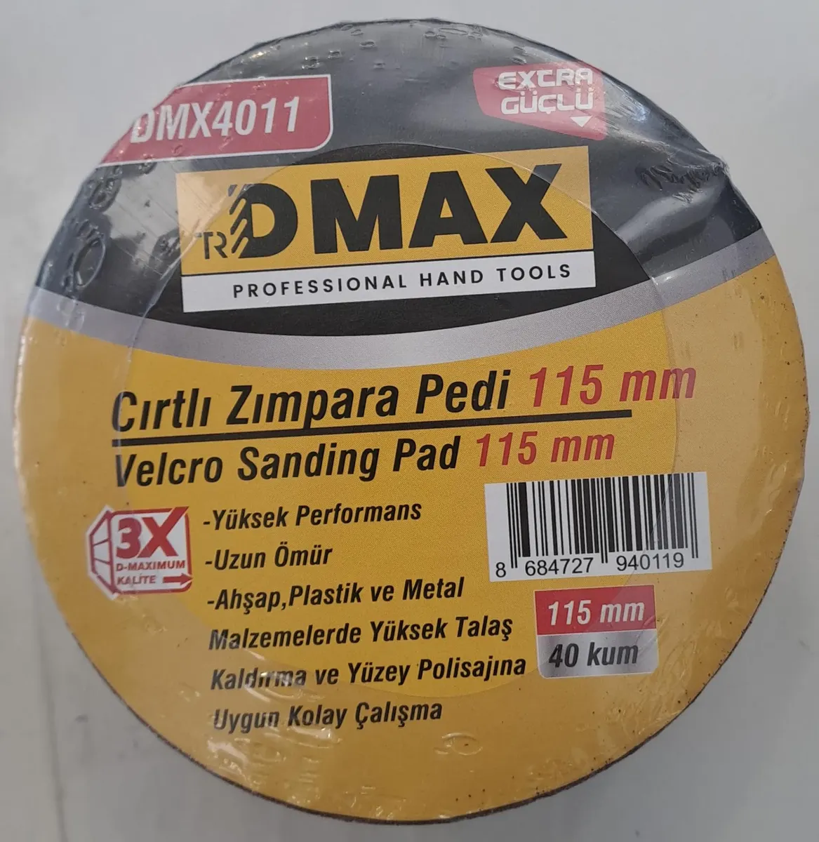 DMAX 115 LİK 40 KUM CIRT Zımpara 3