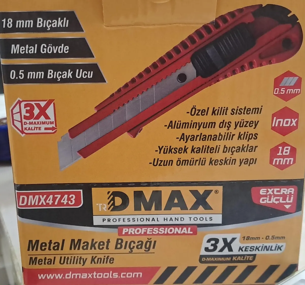 DMAX Maket Bıçağı ( Falçata ) - Metal 6