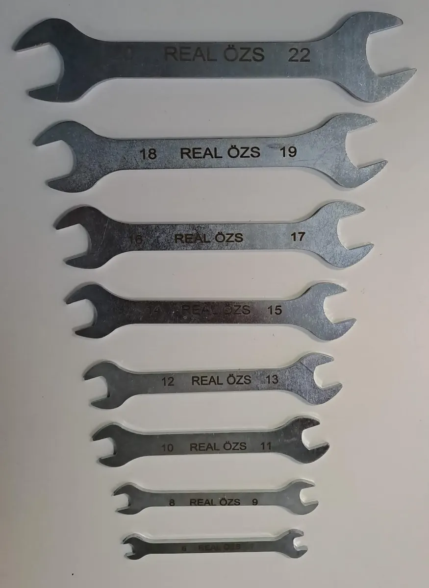 REAL ÖZS 8 Lİ AÇIK AĞIZ Anahtar Takımı