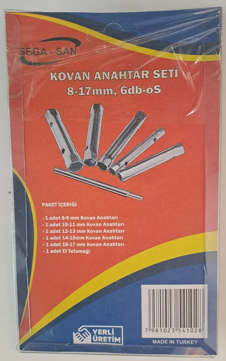 Sega-san 6 Parça Kovan Anahtar SETİ 2