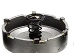 70 mm ELMASLI PASLANMAZ KROM ÇELİK METAL ( BETON DELME PANÇ TCT ) ( 7 cm ) 3