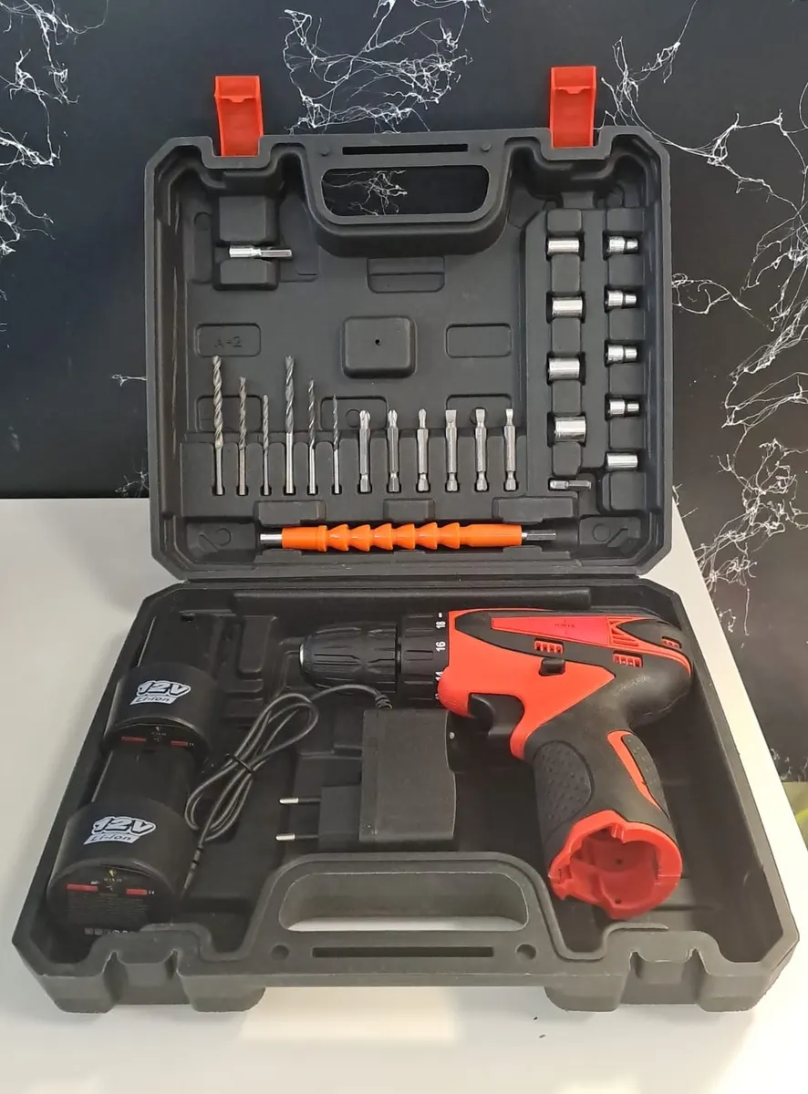 HAWDİ 12 VOLT 450W ŞARJLI ARMUT MATKAP SETİ 10 mm (3/8