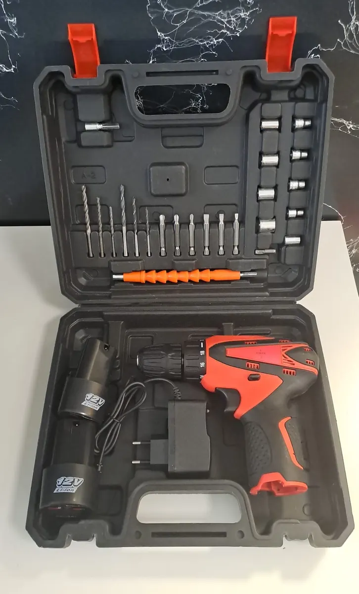 HAWDİ 12 VOLT 450W ŞARJLI ARMUT MATKAP SETİ 10 mm (3/8 2
