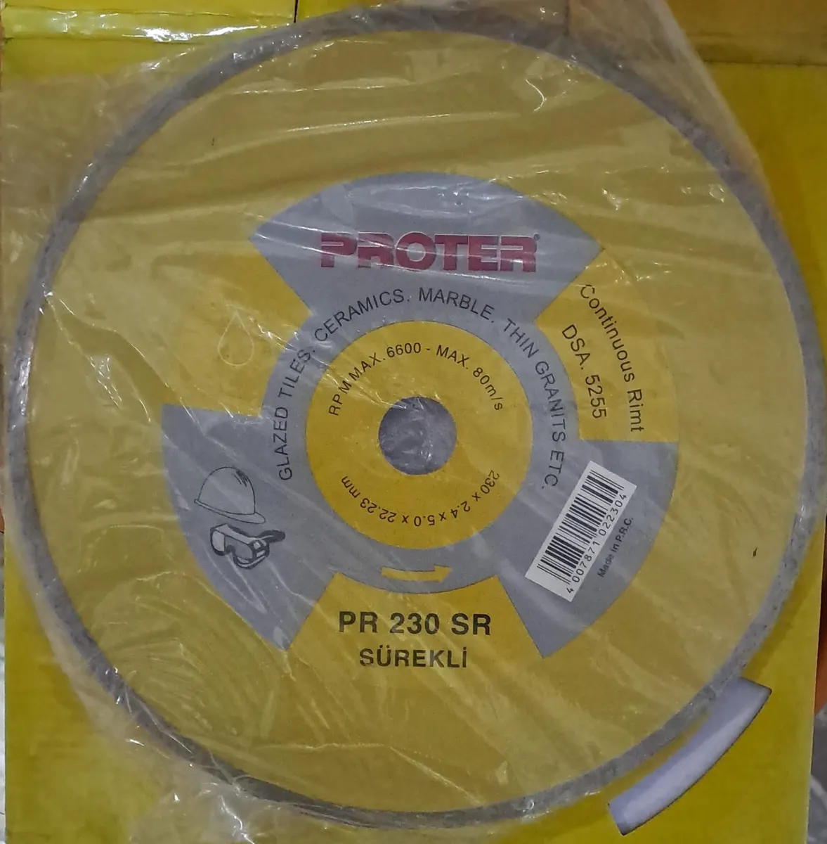 PROTER PR 230 SR SÜREKLİ ELMAS KESİCİ TESTERE ( 230 x 2.4 x 5.0 x 22.23 mm ) ( PROTER ) 3