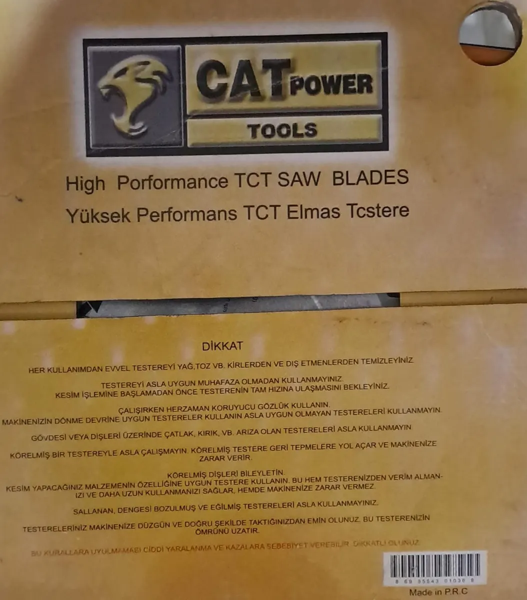 SUNTA - AHŞAP ELMAS DAİRE TESTERE 250 mm x 30 mm - 60 DİŞ ELMAS TESTERE ( CAT ) 4