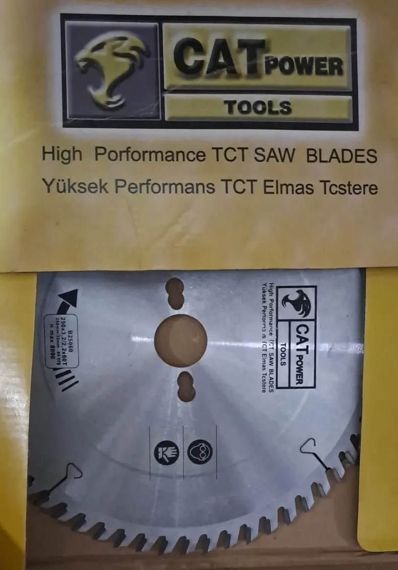 SUNTA - AHŞAP ELMAS DAİRE TESTERE 250 mm x 30 mm - 60 DİŞ ELMAS TESTERE ( CAT ) 2