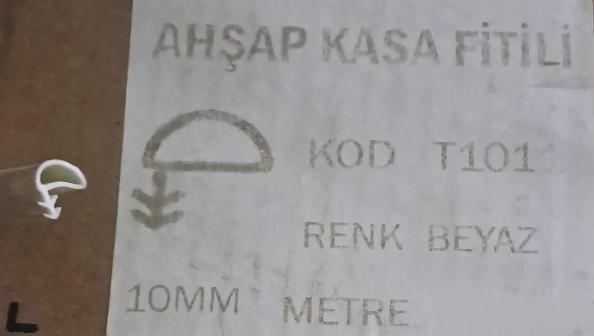 TUNA Geçmeli Ahşap KASA KAPI Fitili Beyaz T101 2